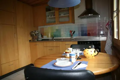 Küche/Küchenzeile in der Unterkunft Bergdohle