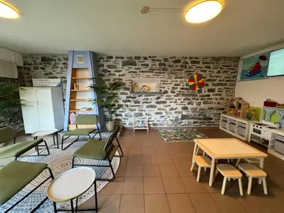 Küche/Küchenzeile in der Unterkunft Reka-Ferienanlage Brissago