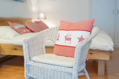 Ein Bett oder Betten in einem Zimmer der Unterkunft Haus Sonnheim