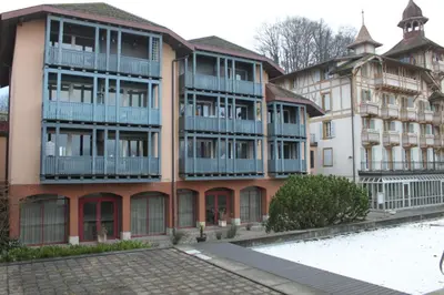 Das Gebäude in dem sich die Ferienwohnung befindet