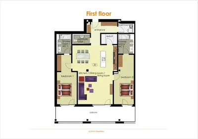 Grundriss der Unterkunft Apartment JungfrauCenter Bällenhöchst - GRIWA RENT AG