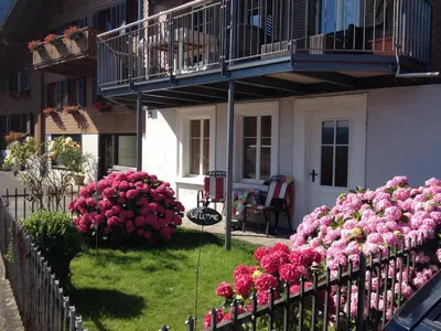Ein Garten an der Unterkunft Haus am See II