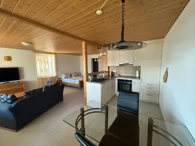 Küche/Küchenzeile in der Unterkunft Haus am See II