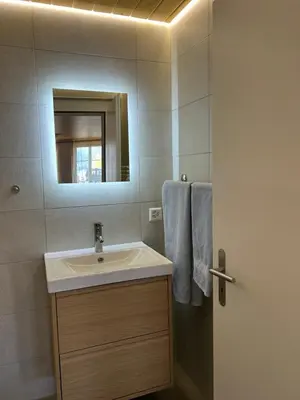 Ein Badezimmer in der Unterkunft Haus am See II