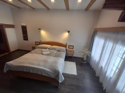 Ein Bett oder Betten in einem Zimmer der Unterkunft Chalet Elza