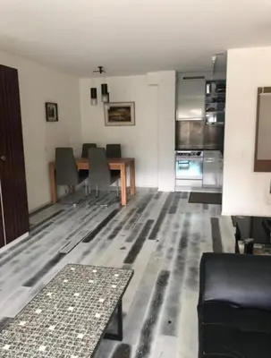 Ein Sitzbereich in der Unterkunft Apartment Zayetta