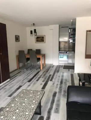 Ein Sitzbereich in der Unterkunft Apartment Zayetta