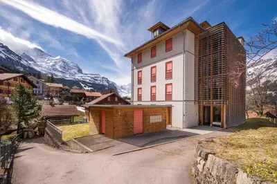 Ein allgemeiner Bergblick oder ein Berglick von der Ferienwohnung aus