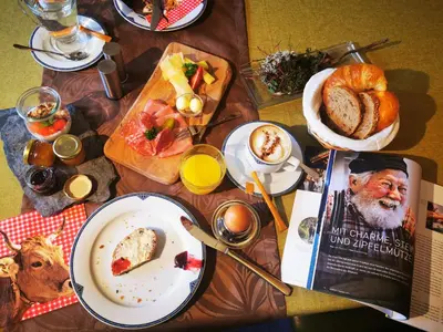 Essen in der Pension oder in der Nähe