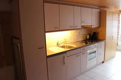 Küche/Küchenzeile in der Unterkunft Chalet Spinne