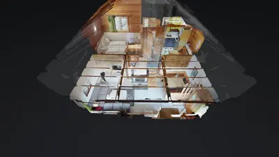 Das Gebäude in dem sich das Chalet befindet