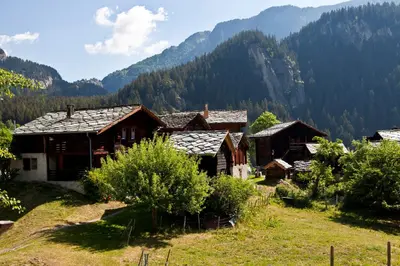 Naturlandschaft in der Nähe des Chalets