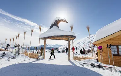 Bergquell Haus E im Winter