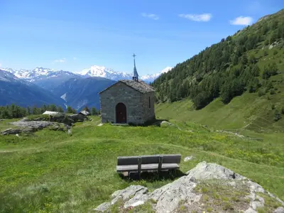 Naturlandschaft in der Nähe des Chalets