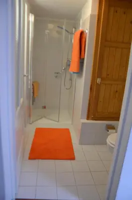 Ein Badezimmer in der Unterkunft ca da la nona