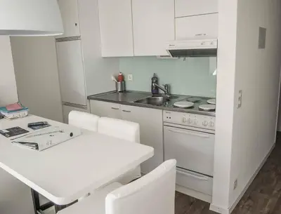 Küche/Küchenzeile in der Unterkunft Ferienwohnung Studio Selvea