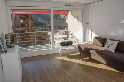 Ein Sitzbereich in der Unterkunft Ferienwohnung Studio Selvea