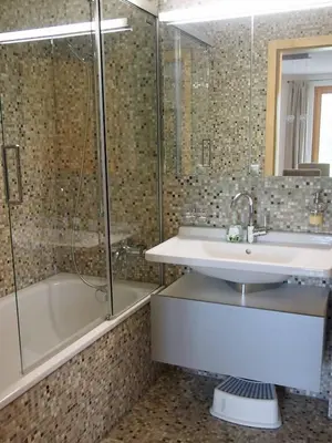 Ein Badezimmer in der Unterkunft Ferienwohnung Schützenrain