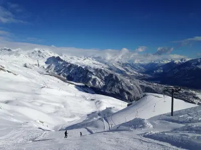 Pension Les Audannes im Winter