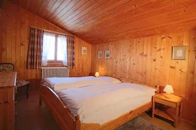 Ein Bett oder Betten in einem Zimmer der Unterkunft Pension Les Audannes