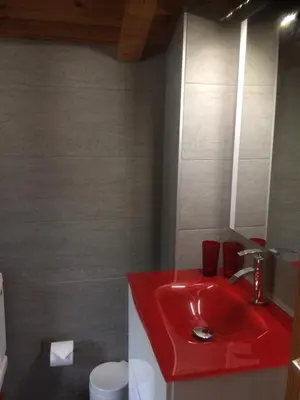 Ein Badezimmer in der Unterkunft Chalet Pattier
