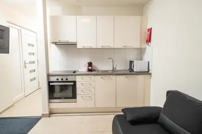 Küche/Küchenzeile in der Unterkunft Haus Astoria
