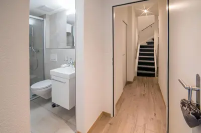 Ein Badezimmer in der Unterkunft Haus Andy