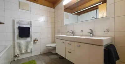 Ein Badezimmer in der Unterkunft Apartment Honegg