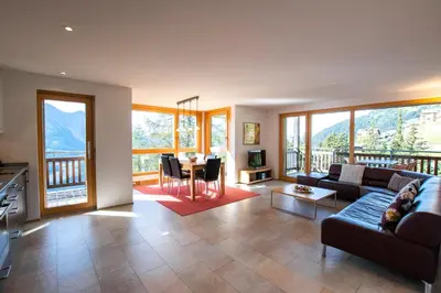 Ein Sitzbereich in der Unterkunft Haus Bella Vista