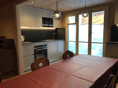 Küche/Küchenzeile in der Unterkunft Chalet Minga Mal