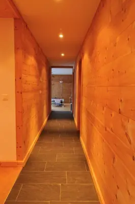 Ein Bett oder Betten in einem Zimmer der Unterkunft Chalet E Toue