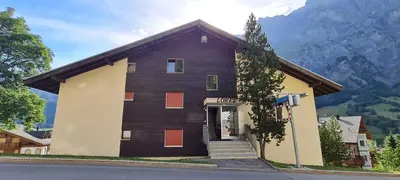 Ein allgemeiner Bergblick oder ein Berglick von der Ferienwohnung aus