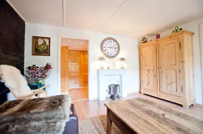 Ein Sitzbereich in der Unterkunft 2BR apartment close to ski area and Jungfrau train
