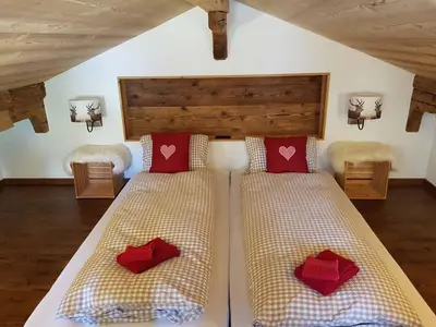 Ein Bett oder Betten in einem Zimmer der Unterkunft Guggerzyt