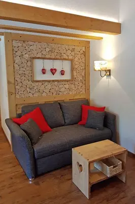 Ein Sitzbereich in der Unterkunft Guggerzyt