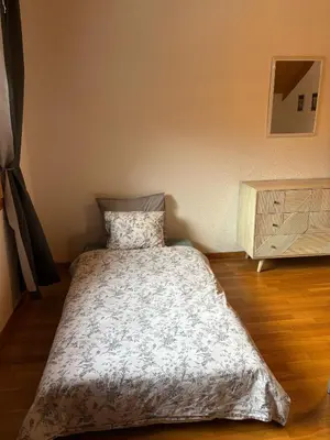 Ein Bett oder Betten in einem Zimmer der Unterkunft Charming Penthouse
