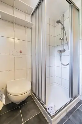 Ein Badezimmer in der Unterkunft Apartment Dorfblick