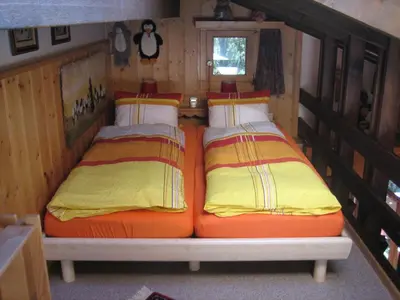 Ein Bett oder Betten in einem Zimmer der Unterkunft Haus Gentiana A