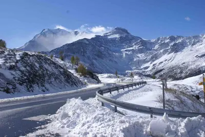 Hotel Simplon-Blick im Winter