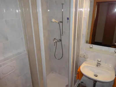 Ein Badezimmer in der Unterkunft Domblick Apartments
