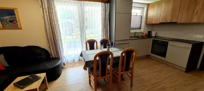 Küche/Küchenzeile in der Unterkunft Apartmenthaus Sunshine