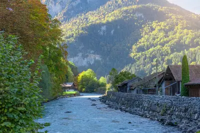 Naturlandschaft in der Nähe des Chalets