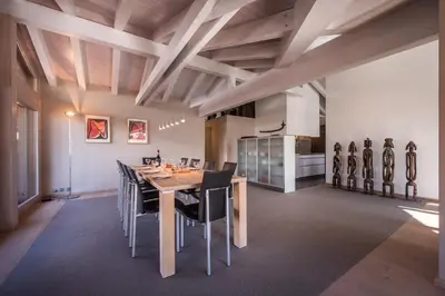 Küche/Küchenzeile in der Unterkunft Chalet Schneehoren Penthouse