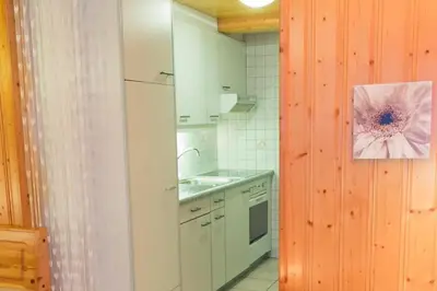 Küche/Küchenzeile in der Unterkunft Chalet Heimetli
