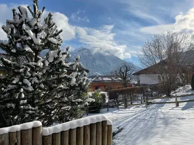 Chalet Solaria 2 bedrooms with mountain and garden view im Winter