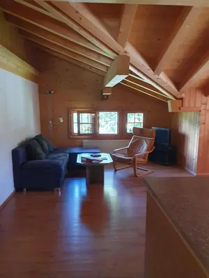 Ein Sitzbereich in der Unterkunft Bauernhaus Gschwend