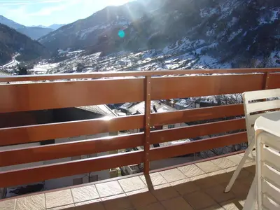 Ein allgemeiner Bergblick oder ein Berglick von der Ferienwohnung aus