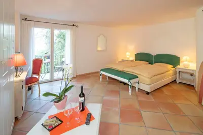 Ein Bett oder Betten in einem Zimmer der Unterkunft Hotel al Ponte Antico