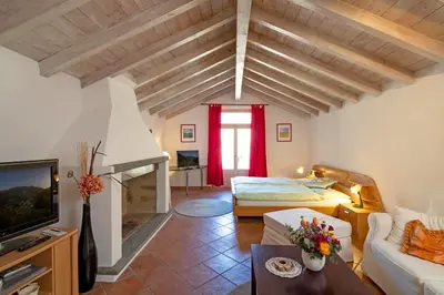 Ein Bett oder Betten in einem Zimmer der Unterkunft Hotel al Ponte Antico