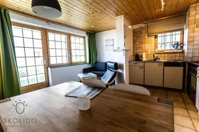 Küche/Küchenzeile in der Unterkunft 2-Zimmerwohnung an zentraler Lage/Ski-in, Ski-out